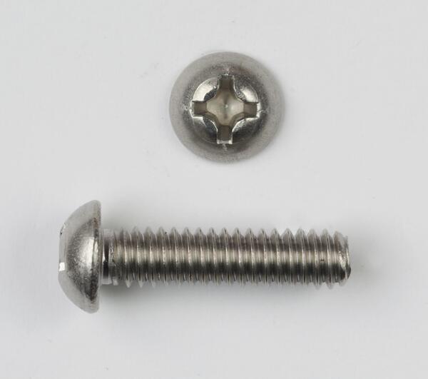 1024X34RHPMSSS 10-24 X 3/4 ROUND HEAD PHILLIP MACHINE SCREW 18-8 STAINLESS STEEL